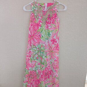 Lilly Pulitzer Dress Koala Me Maybe Tropical Designer Vacation Size 7